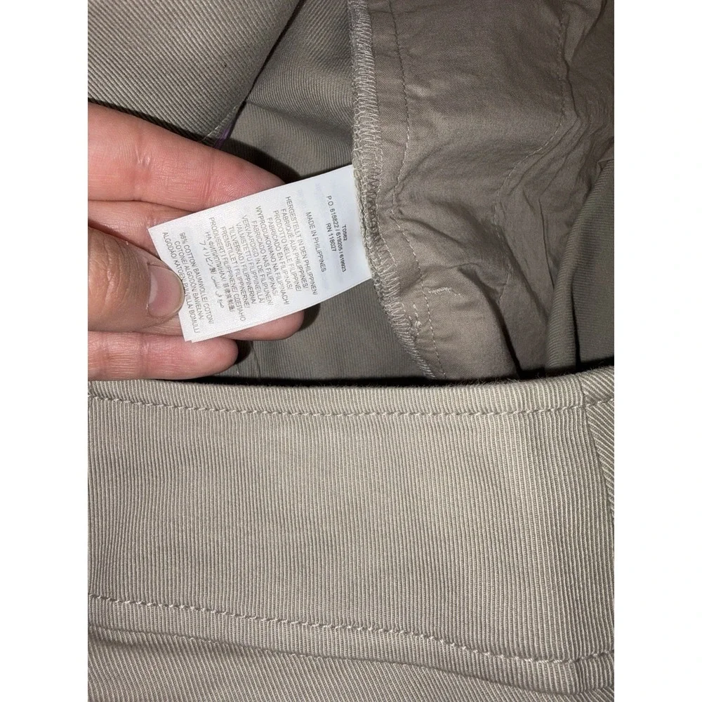 boden‎ cropped wode leg beige pants size 10p